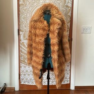 Fake fur very warm, cool colors jacket.